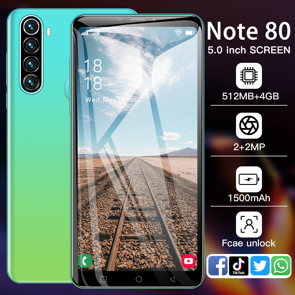 New low-price Note80 HD 5.1-inch full screen 3G mobile phone e-commerce cheap smart phones made in china